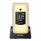 Beafon SL605 kártyafüggetlen kinyitható mobiltelefon SOS gombbal, dokkolóval, pezsgő