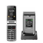 Beafon SL646 kártyafüggetlen kinyitható mobiltelefon SOS gombbal, dokkolóval, ezüst