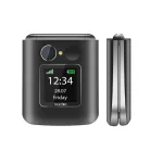 Beafon Fold 10 kártyafüggetlen kinyitható mobiltelefon SOS gombbal, dokkolóval, fekete