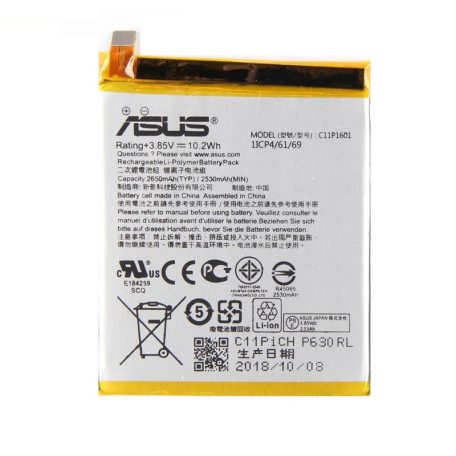 Asus C11P1601 gyári akkumulátor Li-Polymer 2650mAh (Zenfone 3 ZE520KL)