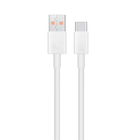 Xiaomi fehér gyári USB - Type-C gyorstöltő adatkábel 1m 3A