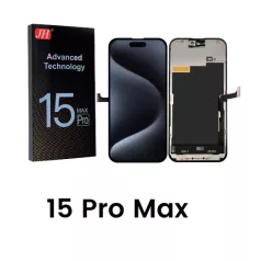   JH Apple iPhone 15 Pro Max (6.7) fekete LCD kijelző érintővel (FHD, removable IC)