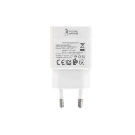 Huawei HW-100225E00 fehér gyári gyors töltőfej 10.0V/2.25V - 2250mAh 22.5W