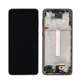   Samsung A336 Galaxy A33 5G fekete LCD kijelző érintővel és kerettel