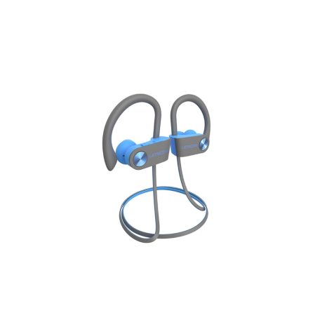 Letscom U8I Bluetooth 5.0 sztereó sport kék-szürke headset prémium tokkal