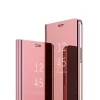 Clear View Samsung N970 Galaxy Note 10 rozéarany oldalra nyíló tükrös tok