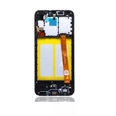 Samsung A202F Galaxy A20e (2019) fekete LCD kijelző érintővel és kerettel