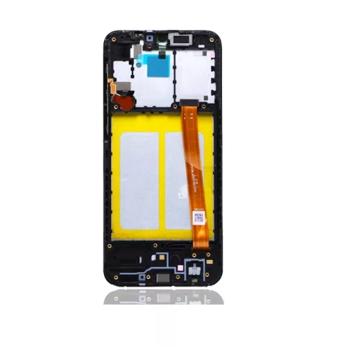 Samsung A202F Galaxy A20e (2019) fekete LCD kijelző érintővel és kerettel