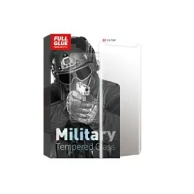   Editor Military Full Glue Apple iPhone XS Max / iPhone 11 Pro Max (6.5) 10D hajlított előlapi üvegfólia fekete