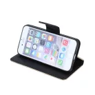 Fancy Samsung J530F Galaxy J5 (2017) oldalra nyíló mágneses könyv tok szilikon belsővel arany - fekete