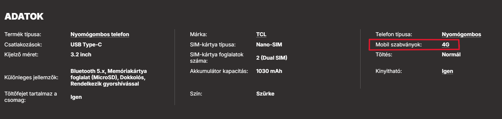 4G direkt szűrés asztali